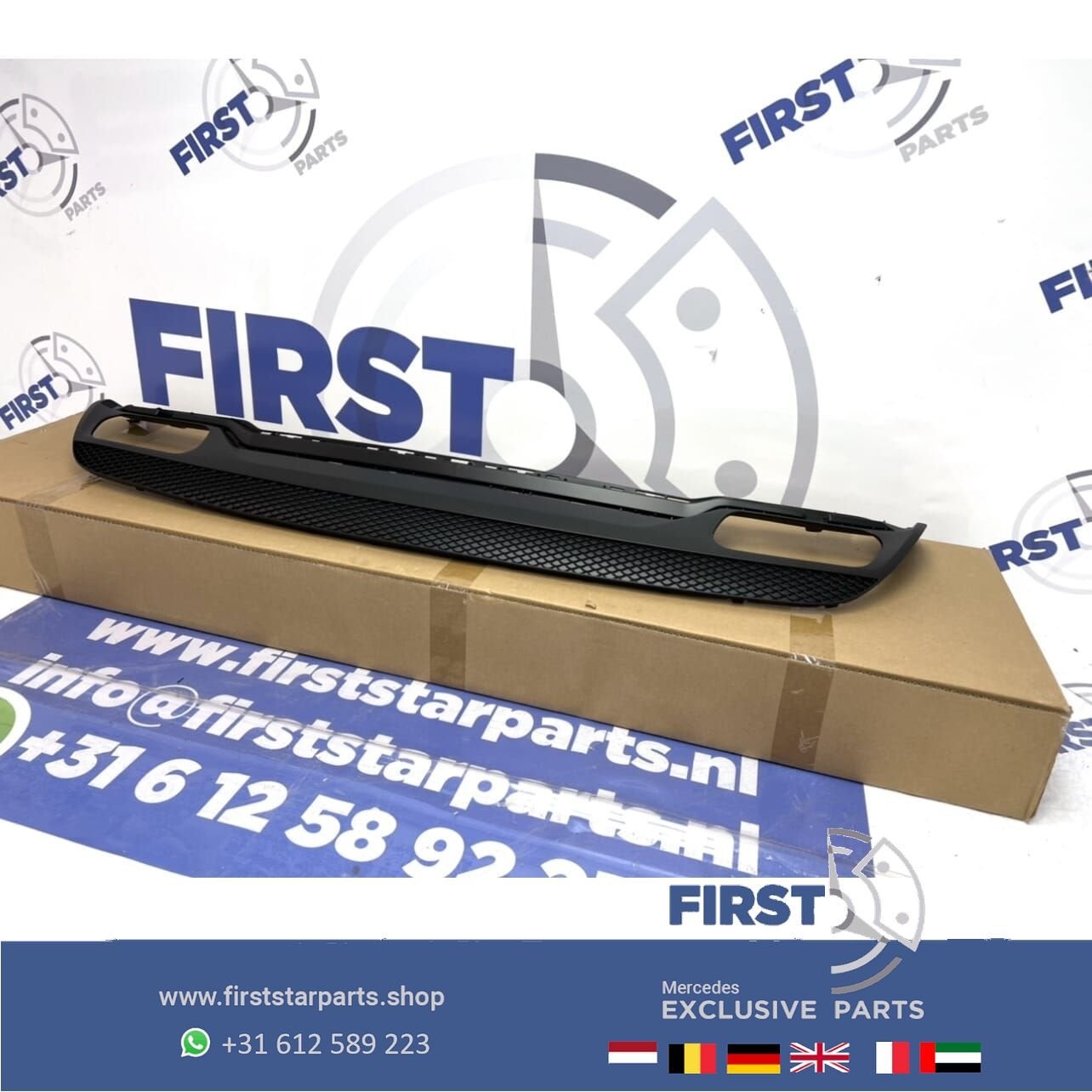 W176 A45 AMG Diffuser Mercedes A Klasse 2012-2016 45 ACHTERS, Gebruikt, -, Ophalen of Verzenden, -