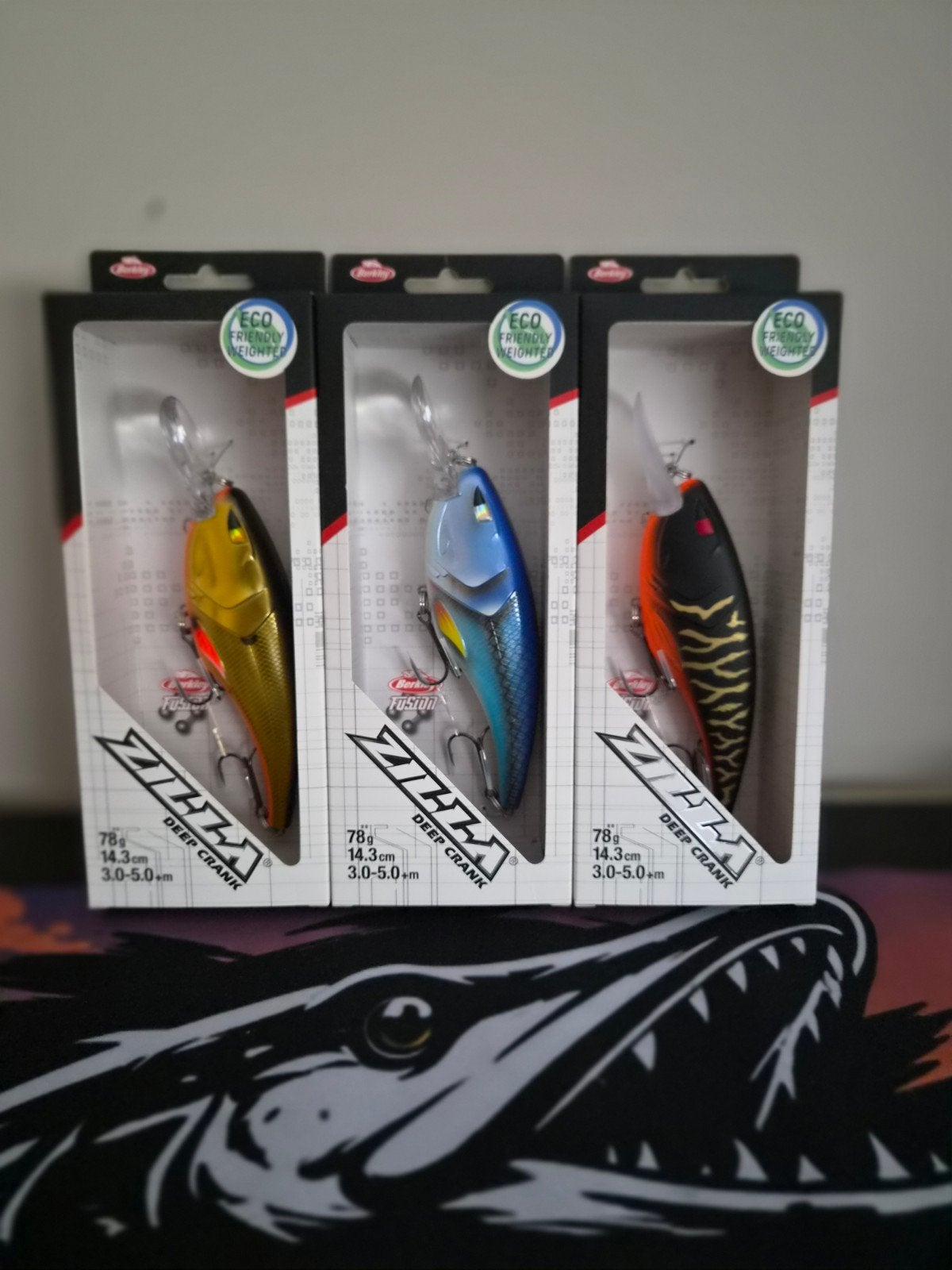 Kunstaas PIKEVO#Berkley Zilla Deepcrank. 78g 14.3cm., Ophalen of Verzenden, Nieuw, Overige typen