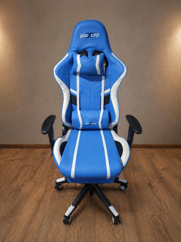 Gamingstoel met massagefunctie, zo goed als nieuw, Ophalen, Zo goed als nieuw, Blauw, Bureaustoel