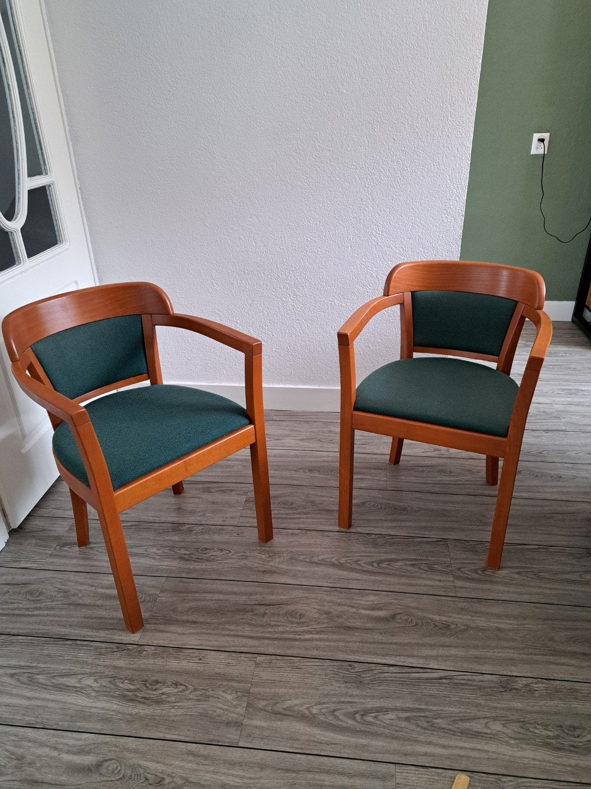 Set vintage Mødestol stoelen, jaren '80, Huis en Inrichting, Ophalen, Twee, Overige kleuren, Zo goed als nieuw
