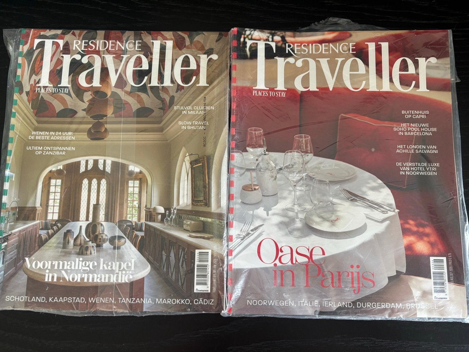 Residence Traveller Glossy Tijdschriften (2 stuks), Ophalen of Verzenden, Nieuw, Glossy