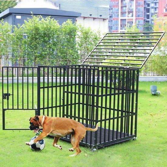 Hondenbench - L - Hondenkooi - Robuuste Metalen - Heavy Duty, Corvance B.V., Verzenden, Nieuw, Corvancebol@gmail.com