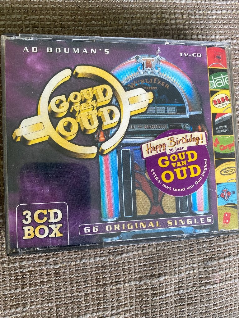 Ad Bouman's Goud van Oud - 3CD Box - 66 Original Singles, Cd's en Dvd's, Gebruikt, Ophalen of Verzenden, Verzamelalbum, Pop