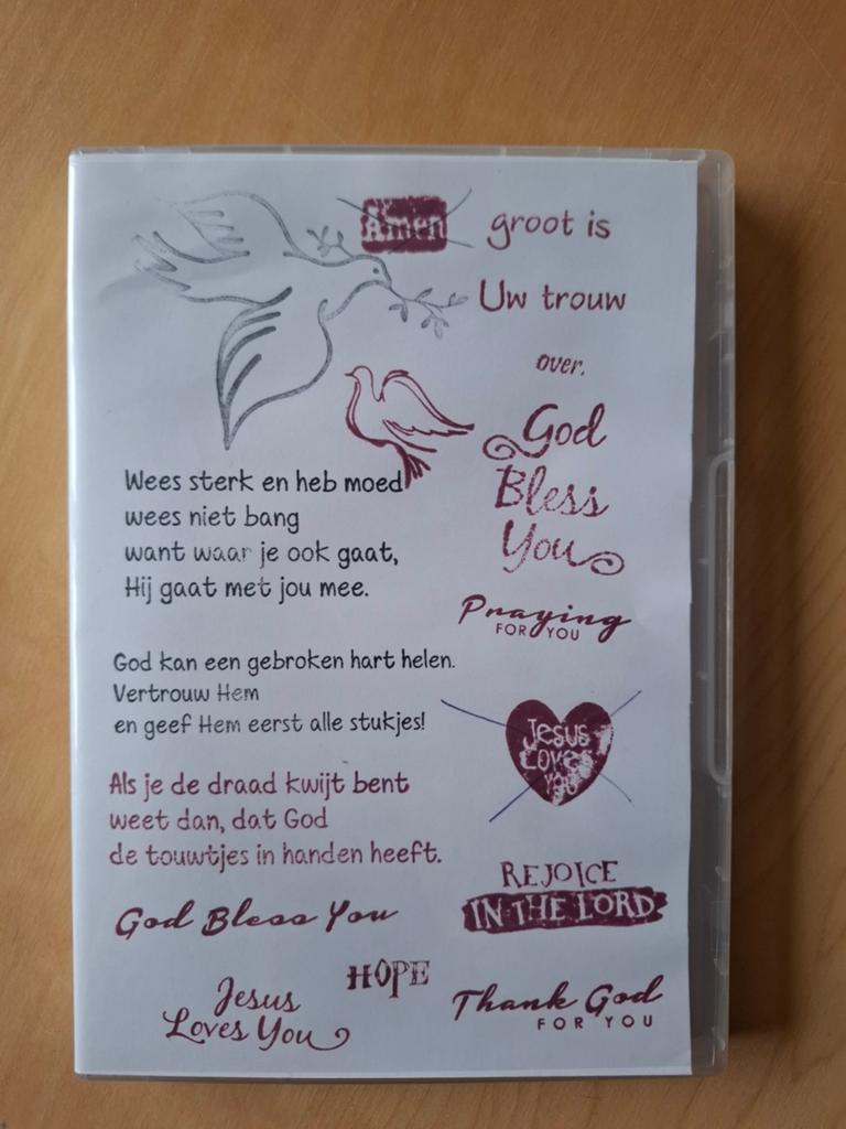 Christelijke stempels en setje met snijmallen, Verzenden, Zo goed als nieuw, Overige thema's, Pons of Mal