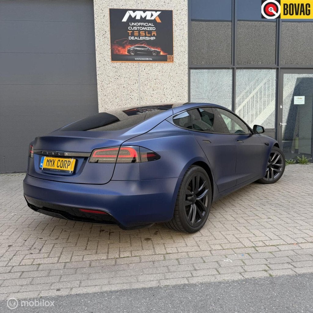 Tesla Model S Long Range + MATT PPF + HW4 + TREKHAAK + EAP, Automaat, 2165 kg, 600 km, Leder