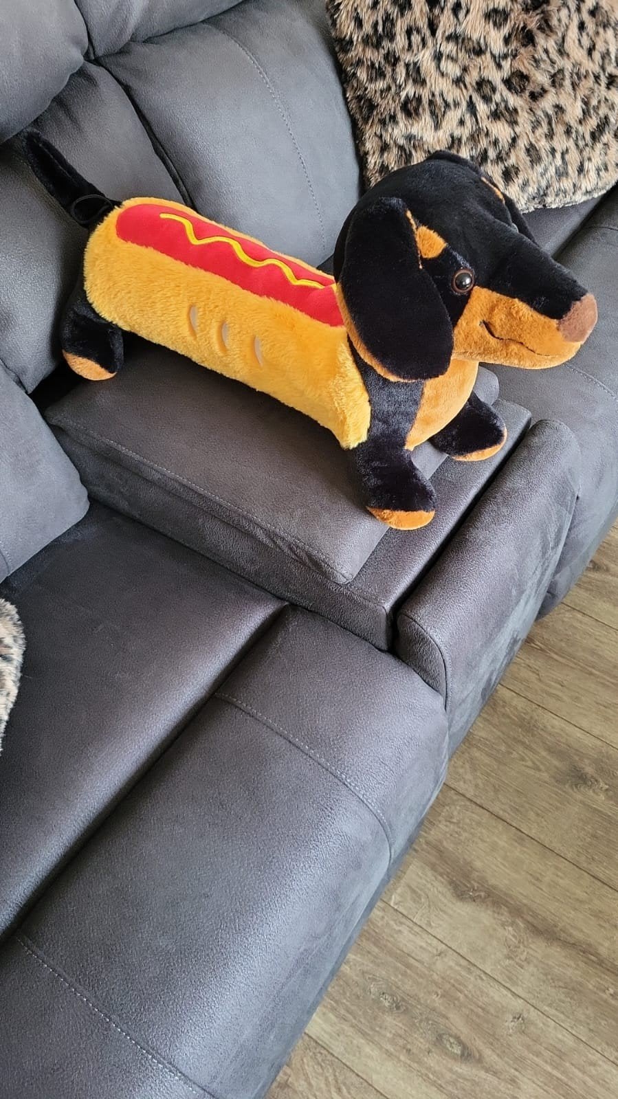 Nieuwe Hotdog Hondenknuffel - Teckel Knuffel, Nieuw, Middelgroot (20 tot 80 cm), Meerkleurig, Hond