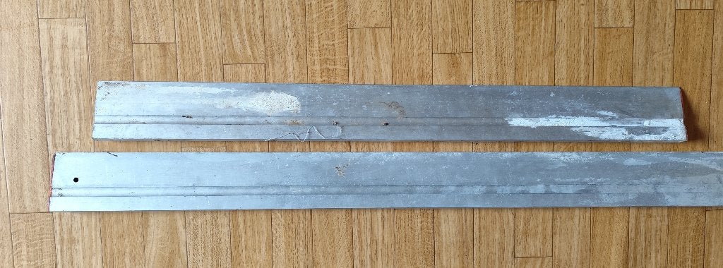 2x Aluminium rei latten - 100cm en 120cm, Doe-het-zelf en Verbouw, Ophalen of Verzenden, Gebruikt, Overige typen, Overige merken
