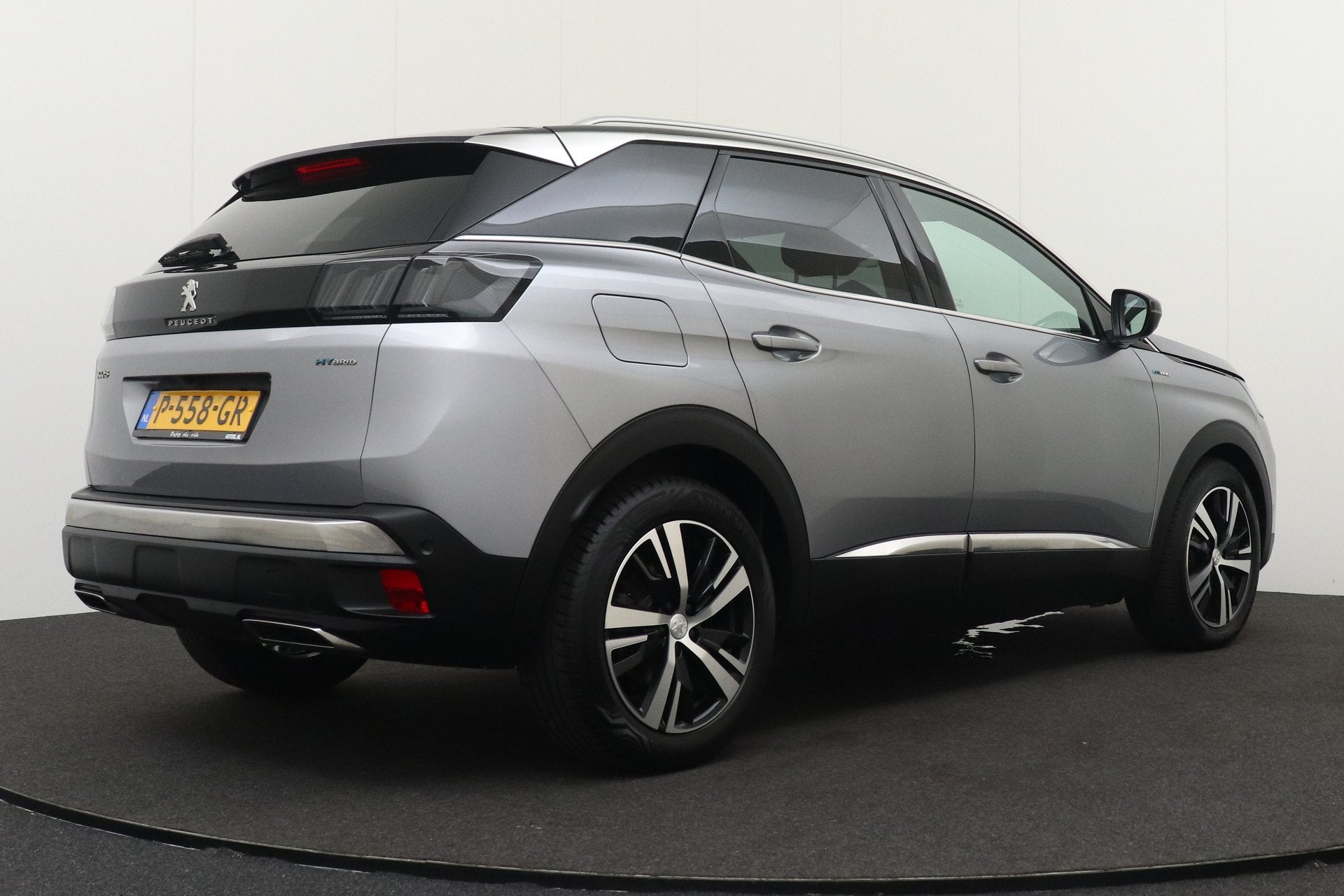 Peugeot 3008 1.6 HYbrid 225 GT Carplay Adapt. Cruise Memory, Dealer onderhouden, Leder en Stof, Bedrijf, Hybride Elektrisch/Benzine