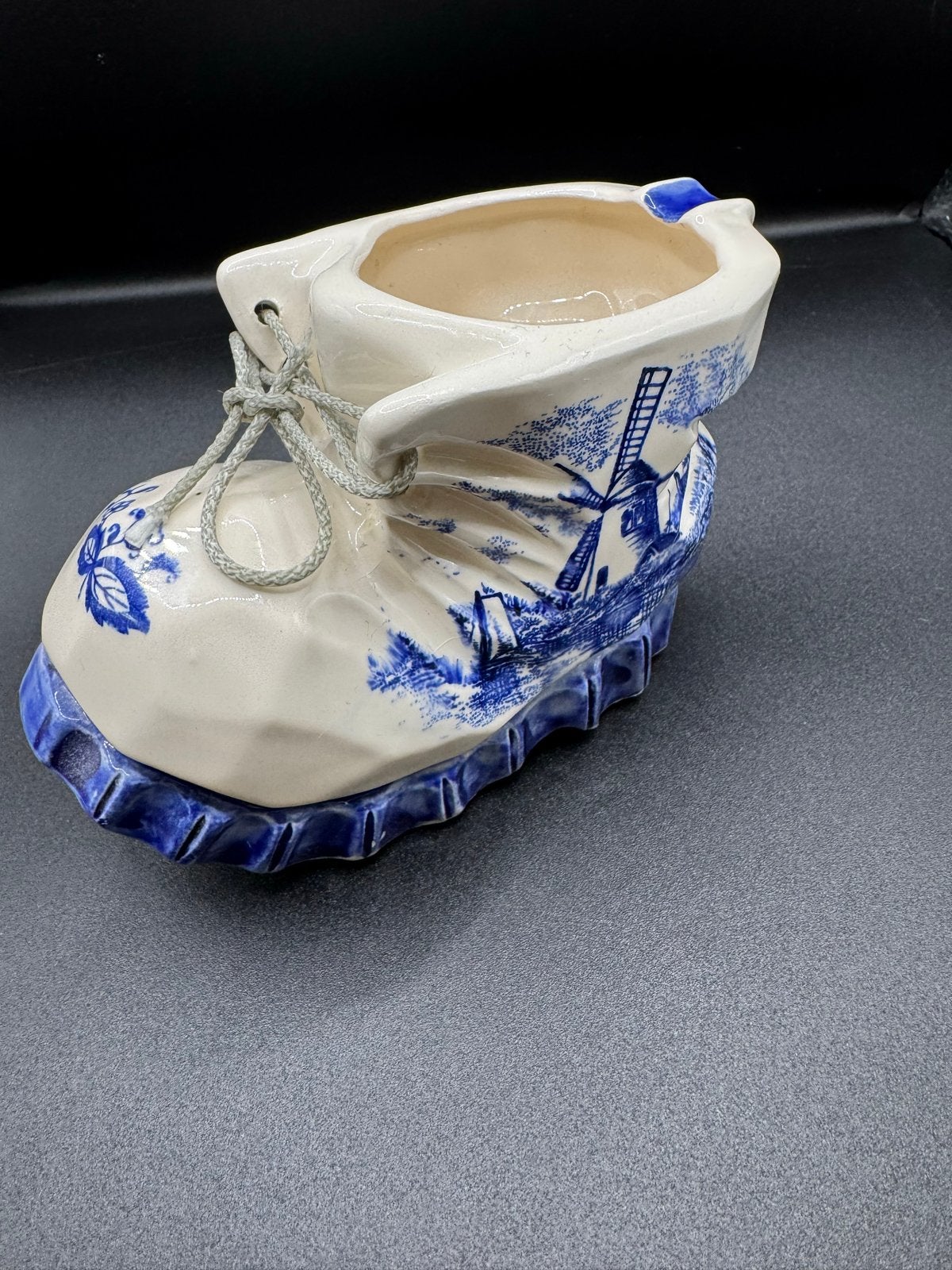 Vintage Delfts Blauw Klomp Asbak/Plantenbakje Souvenir, Antiek en Kunst, Verzenden