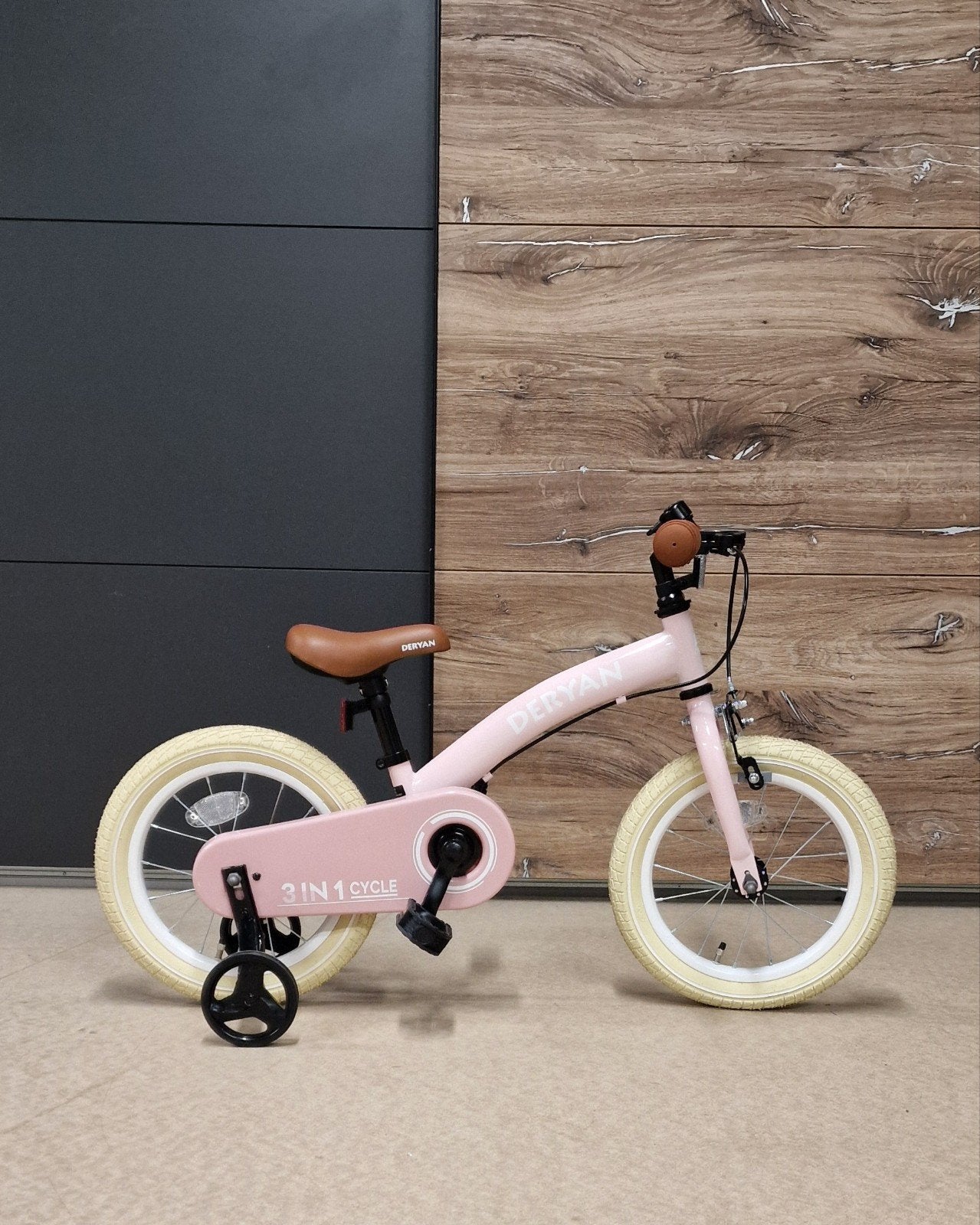 Luxe Kinderfiets 12 en 14 inch - 3 in 1 - loopfiets Roze, Ophalen of Verzenden, Nieuw