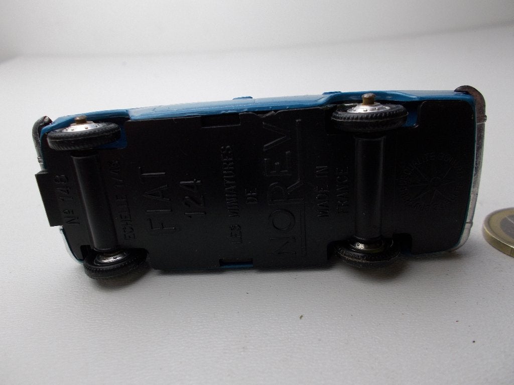 Vintage NOREV No. 148 FIAT 124 (Opknapper), Ophalen of Verzenden, Gebruikt, Auto, Norev