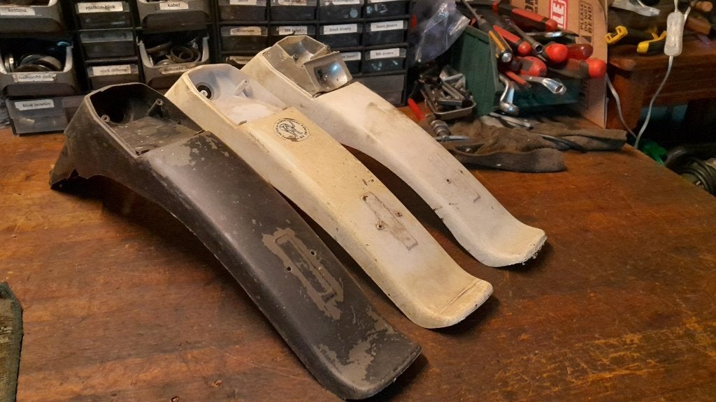 Puch Maxi P1/Z-TWO achterspatborden 3 x, Ophalen, Gebruikt, Kap