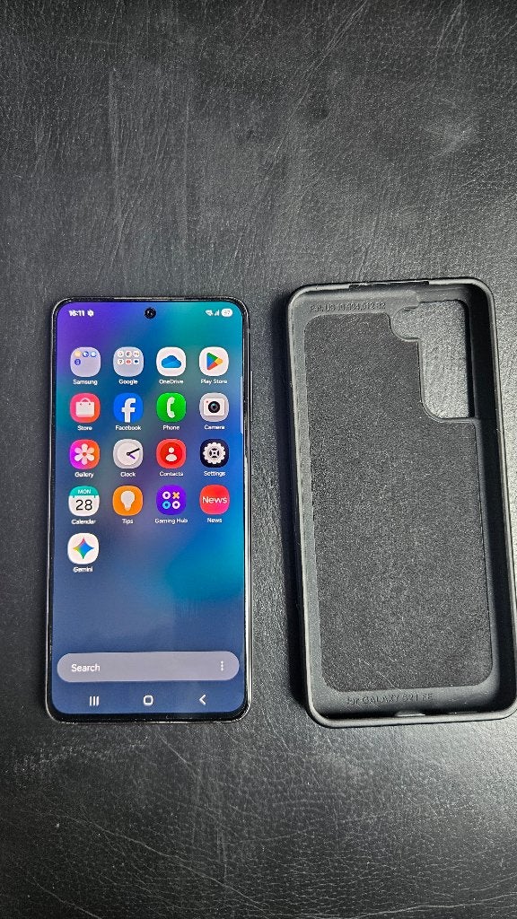 Samsung S21 FE 5G 128GB + SP Connect + 10 screenprotectors, Telecommunicatie, Ophalen, Zwart, Touchscreen, Zo goed als nieuw