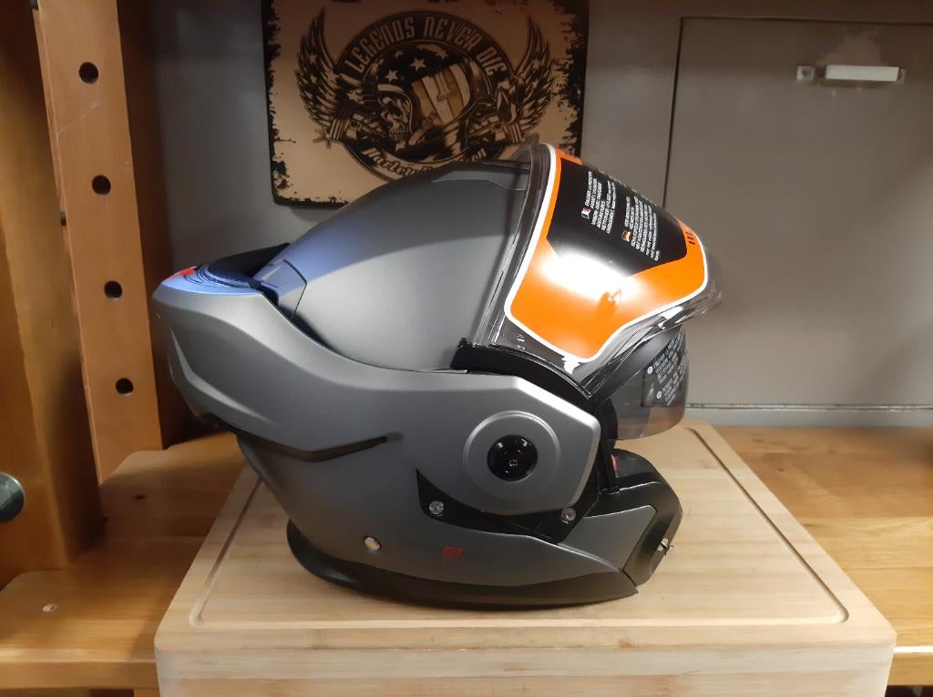Beon Stradale systeemhelm XL motor scooter helm XL titanium, Pascalstraat 6 1704 RD Heerhugowaard, Systeemhelm, Dames, XL