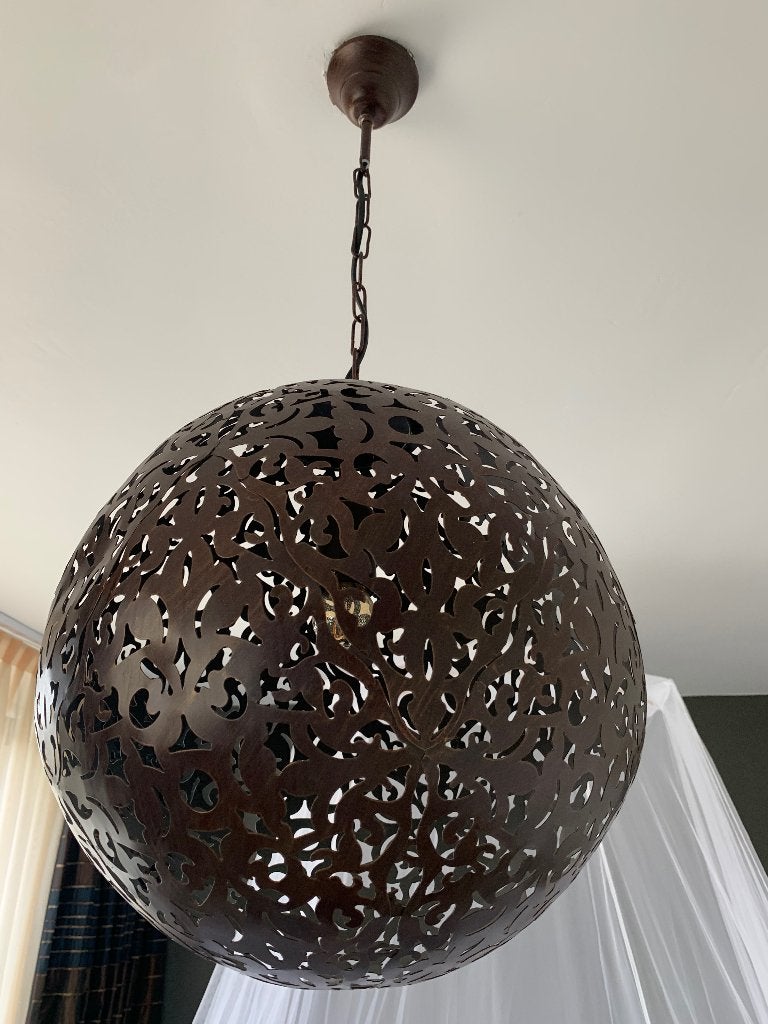 Lamp, Ophalen of Verzenden, Gebruikt, Metaal, Minder dan 50 cm