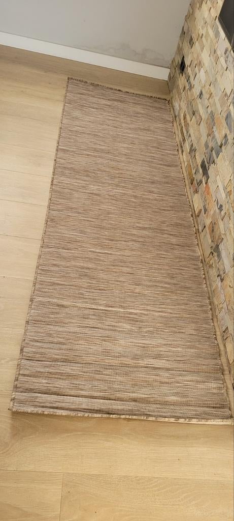 Vloerkleed Mambo buitenkleed 80x250 beige bruin nieuw!, Buiten kwaliteit gezellig, Bruin, Rechthoekig, Nieuw