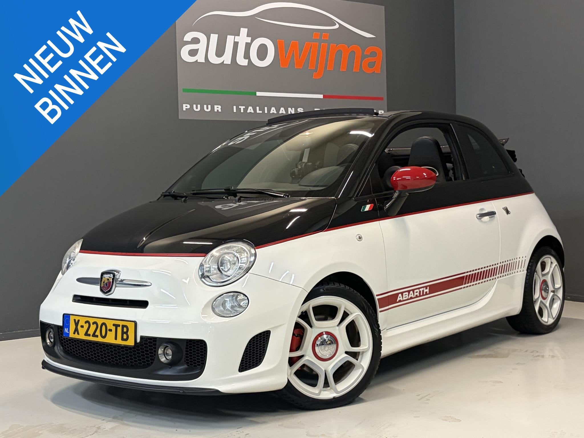 Fiat 500 1.4 140pk Abarth cabrio Leder, Xenon interscope Hif, Auto's, 15 km/l, Gebruikt, 4 cilinders, Leder