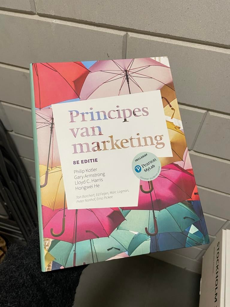Principes van marketing 8e editie, Ophalen of Verzenden, Gamma, Zo goed als nieuw, HBO
