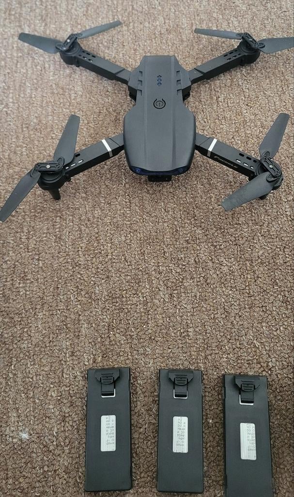 Drone met 3 accu's en 2 camera's (FPV), Gebruikt, Cameradrone, Overige merken, Ophalen of Verzenden