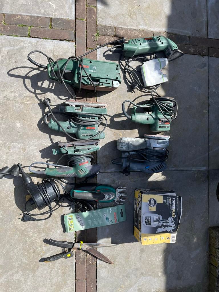 Bosch schuurmachines, alles in een koop, Doe-het-zelf en Verbouw, Gereedschap | Schuurmachines, Ophalen of Verzenden, Gebruikt