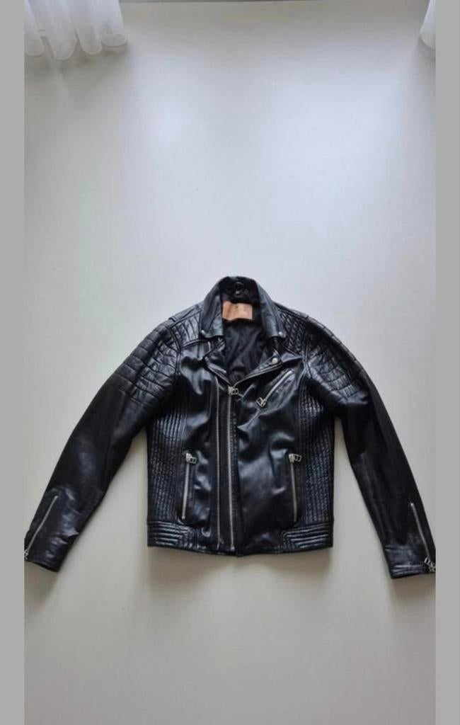 Goosecraft Biker 921 Leren Jas Zwart Maat L, Maat 52/54 (L), Zwart, Goosecraft, Ophalen of Verzenden