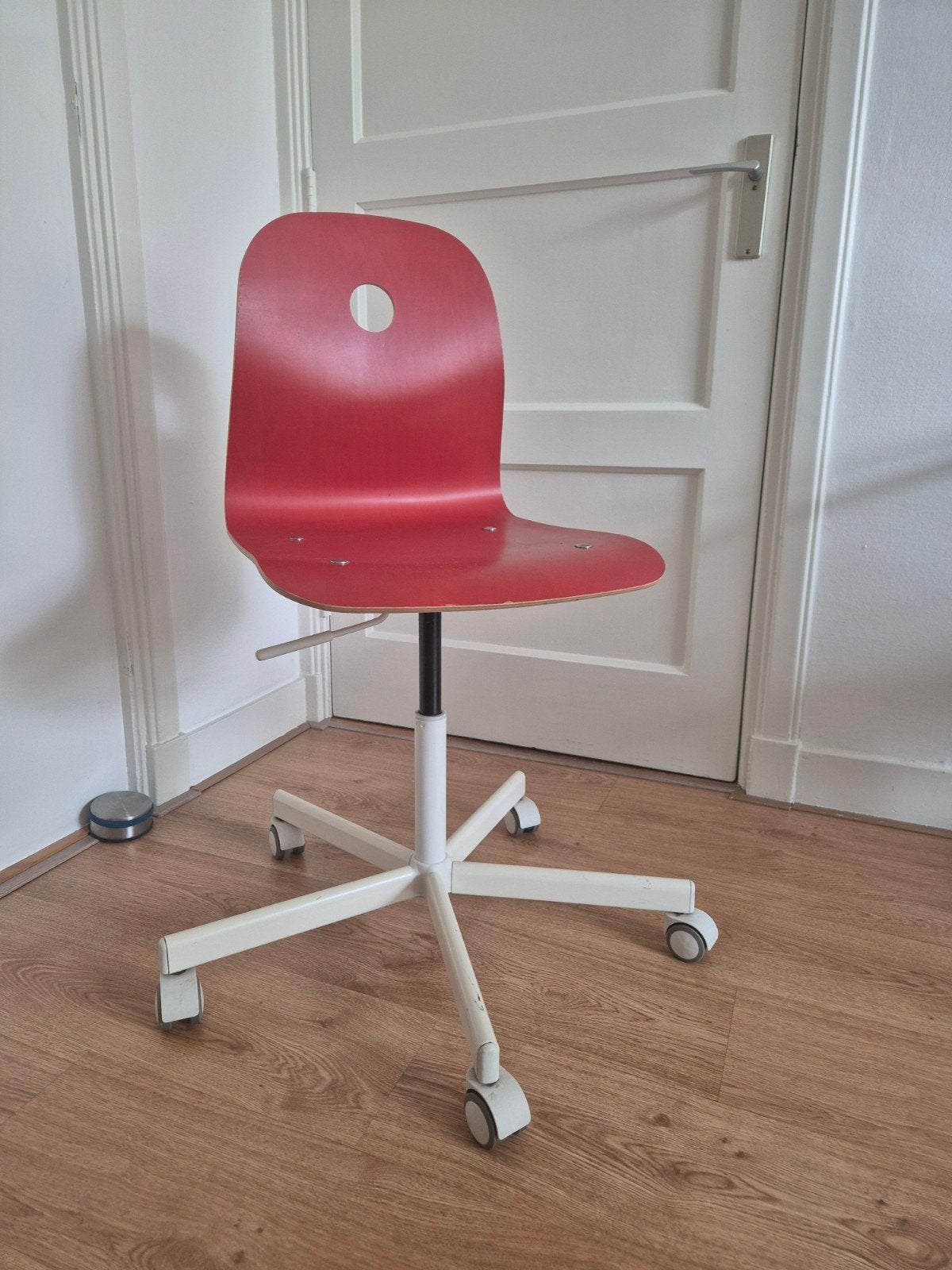 rode bureaustoel, Ophalen, Gebruikt, Rood, Bureaustoel