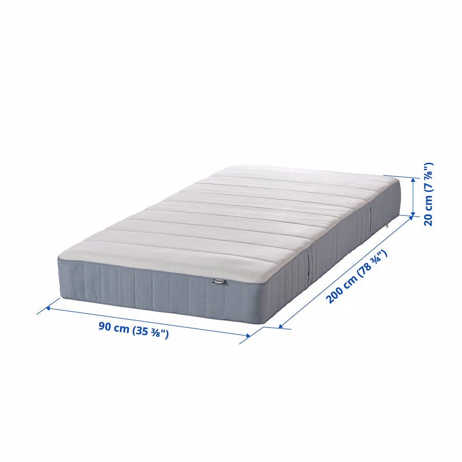 Ikea vesteroy matras 90x200, Ophalen, Zo goed als nieuw, Eenpersoons, 90 cm