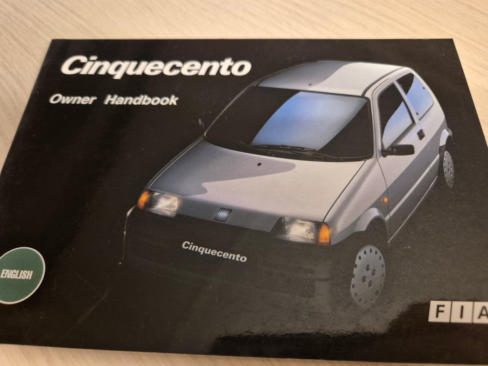 jaren90 Fiat Cinquecento handleiding Fiat 500 instructieboek, Ophalen of Verzenden