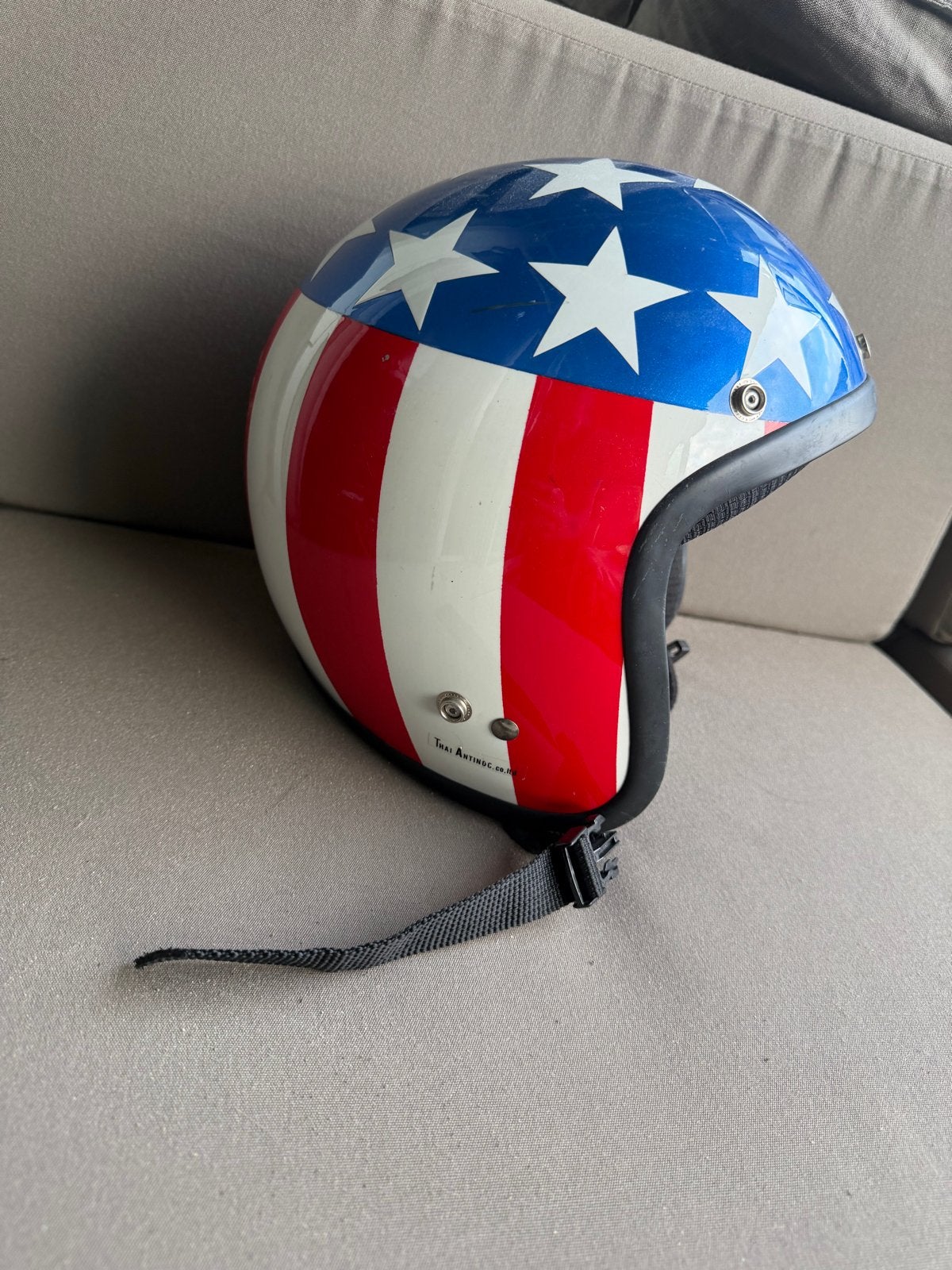Helm met Amerikaanse vlag design, Overige merken, Jethelm, Ophalen of Verzenden, Dames