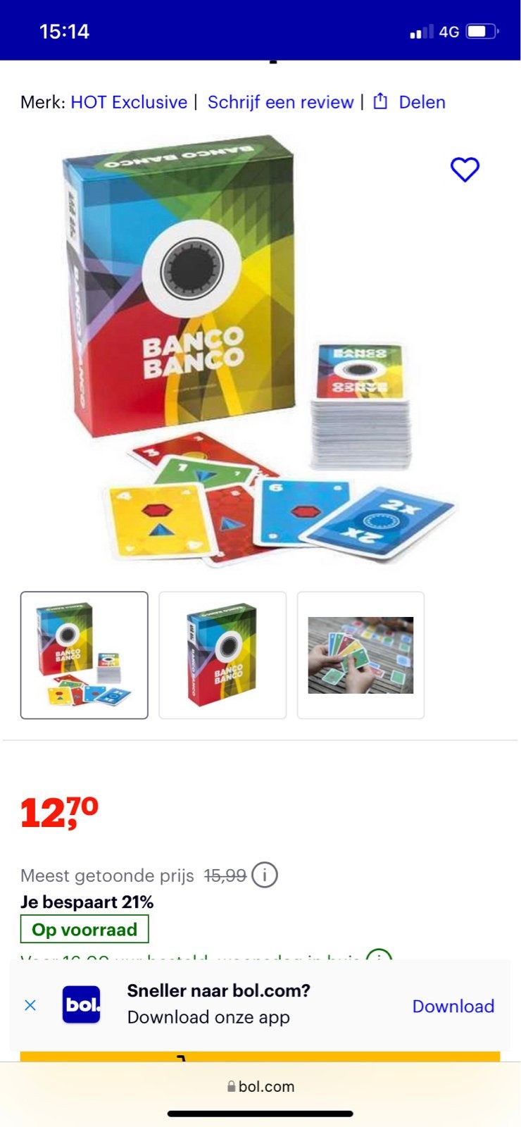 Partij Banco Banco Kaartspel - Snel en Strategisch Plezier, Drie of vier spelers, Ophalen of Verzenden, Nieuw