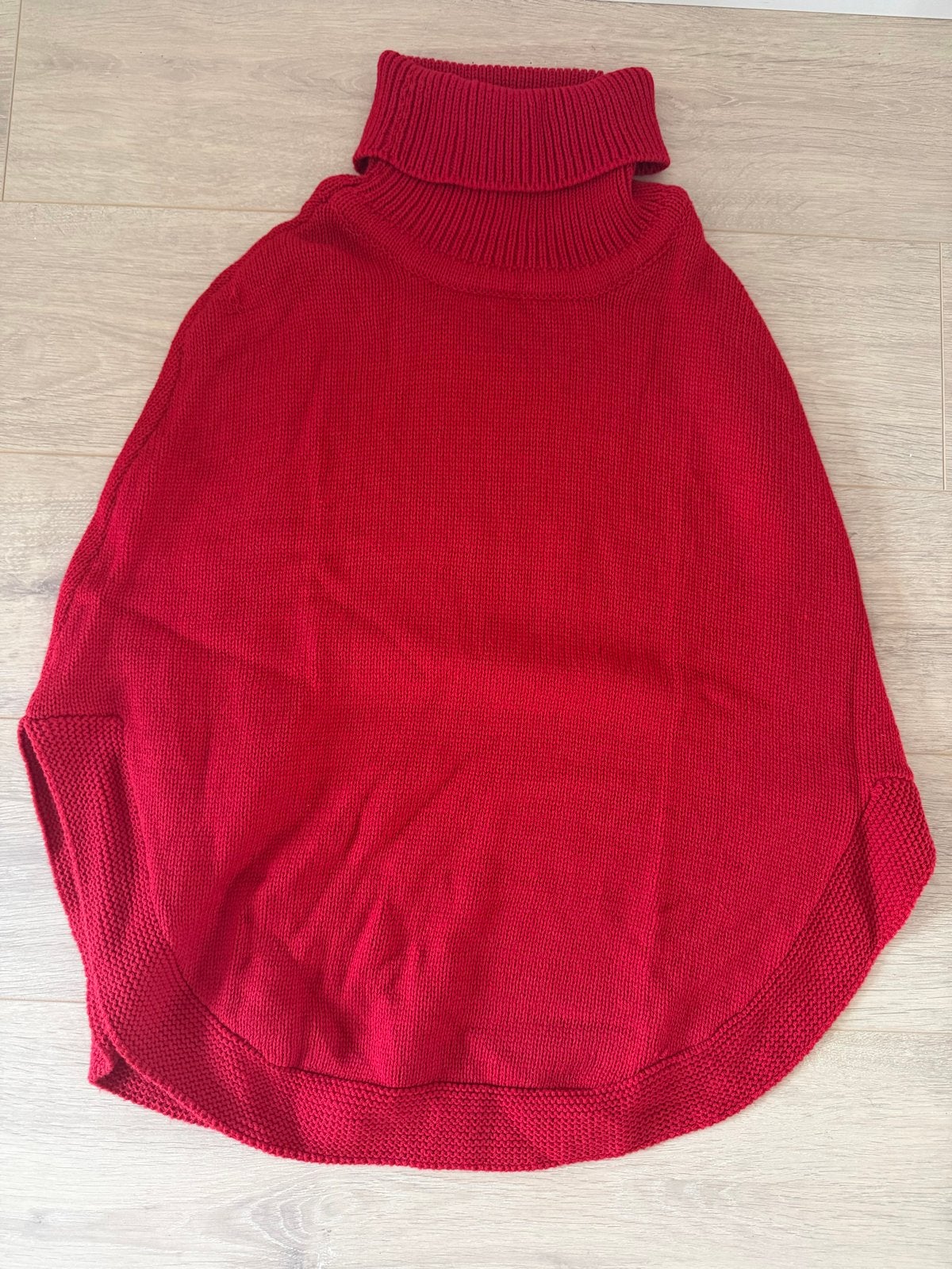 Pieces Evelien Poncho - Rood, One Size, Ophalen of Verzenden, Gedragen, Maat 38/40 (M), Rood