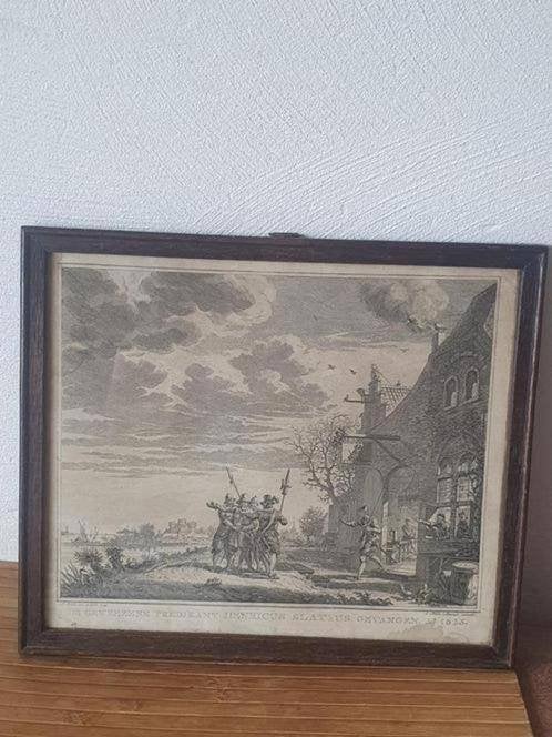 Gravure Henricus Slatius gevangen Simon Fokke Coevorden 1623, Ophalen