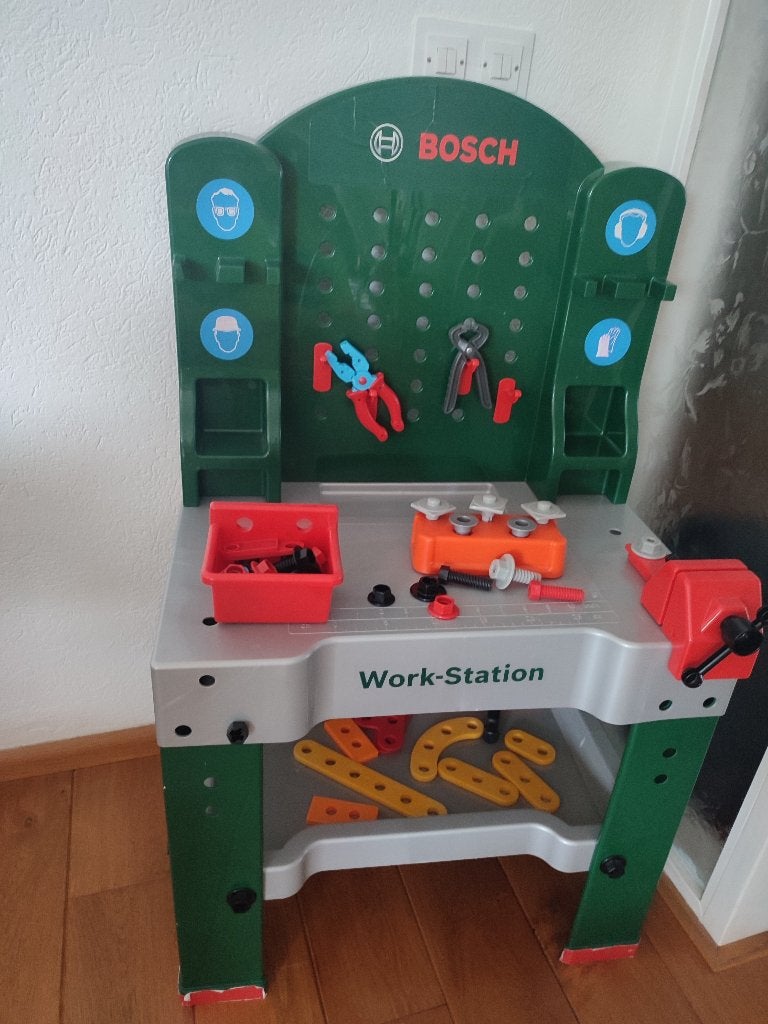 Bosch Work-Station Speelgoed Werkbank voor Kinderen, Ophalen, Gebruikt