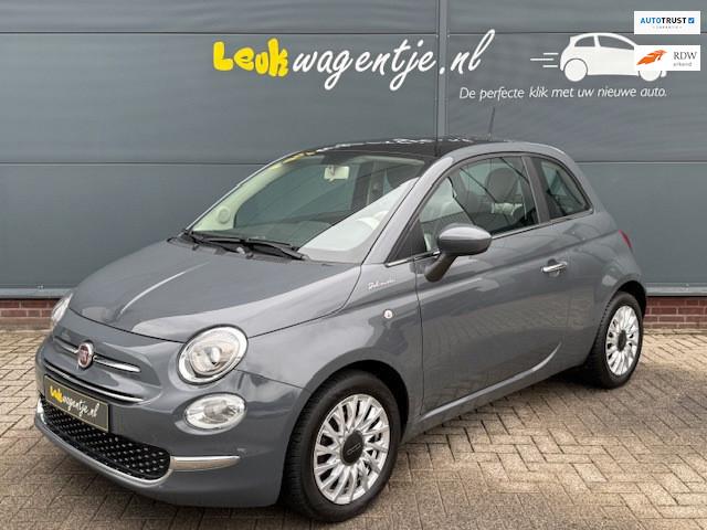 Fiat 500 1.0 Hybrid Dolcevita *carplay *cruise *1e eigenaar, Voorwielaandrijving, Gebruikt, Zwart, 4 stoelen