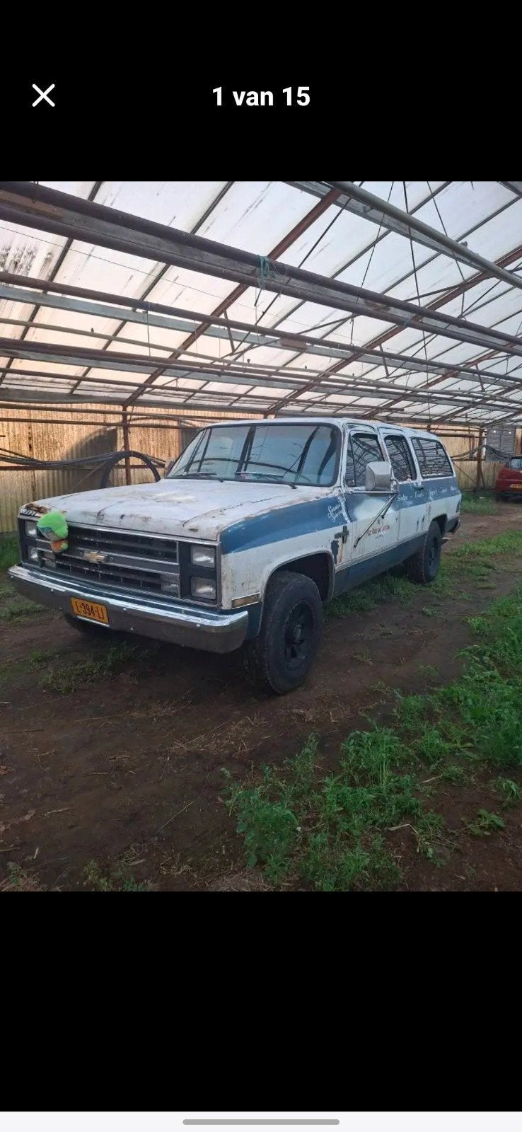 Chevrolet suburban 1980 Wit lpg 454., Auto's, 6 stoelen, Geïmporteerd, Te koop, 7400 cc