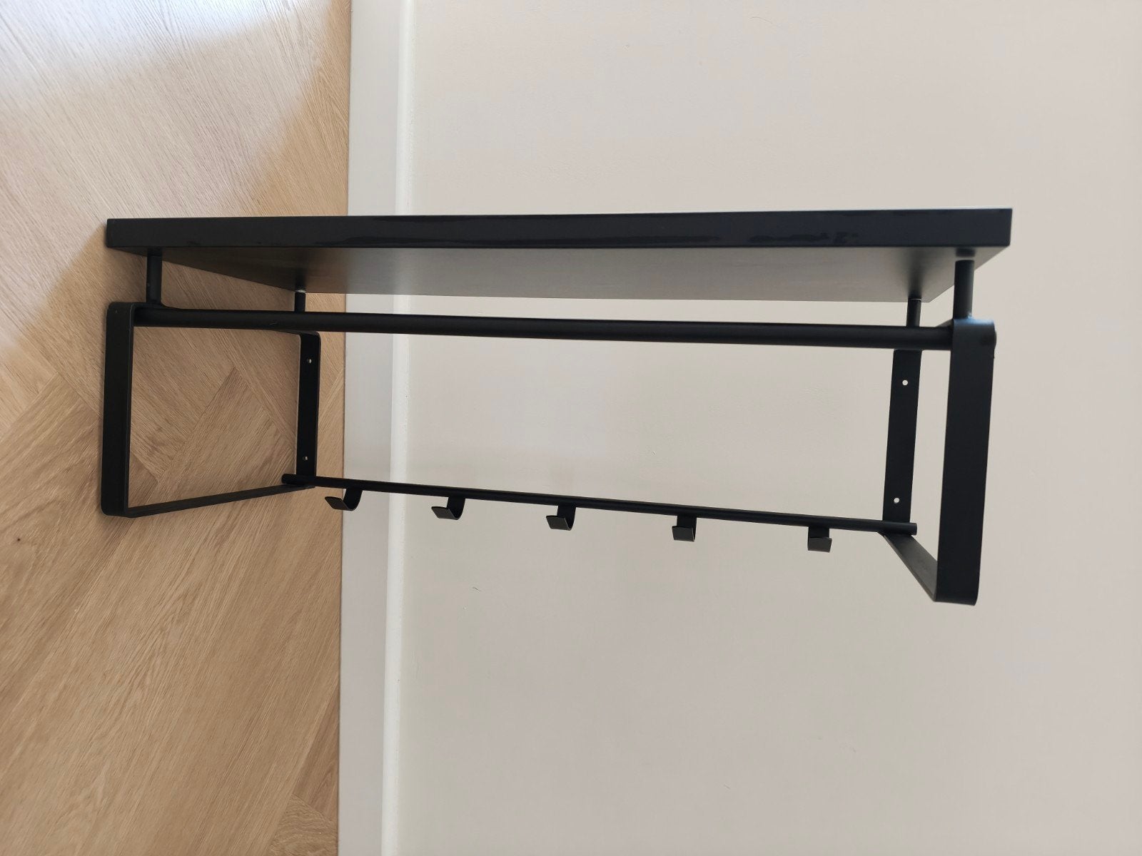 Spinder Design Rex 3 wandkapstok - Zwart, Zo goed als nieuw, Minder dan 100 cm, Metaal, Ophalen
