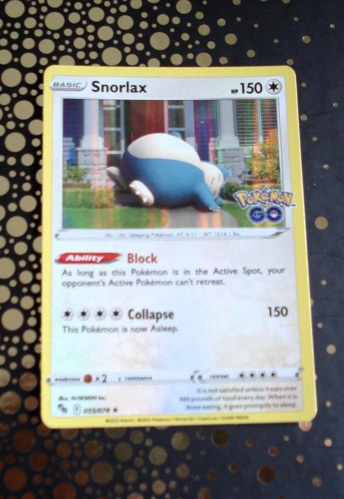 Snorlax 055078, Ophalen of Verzenden, Zo goed als nieuw, Losse kaart