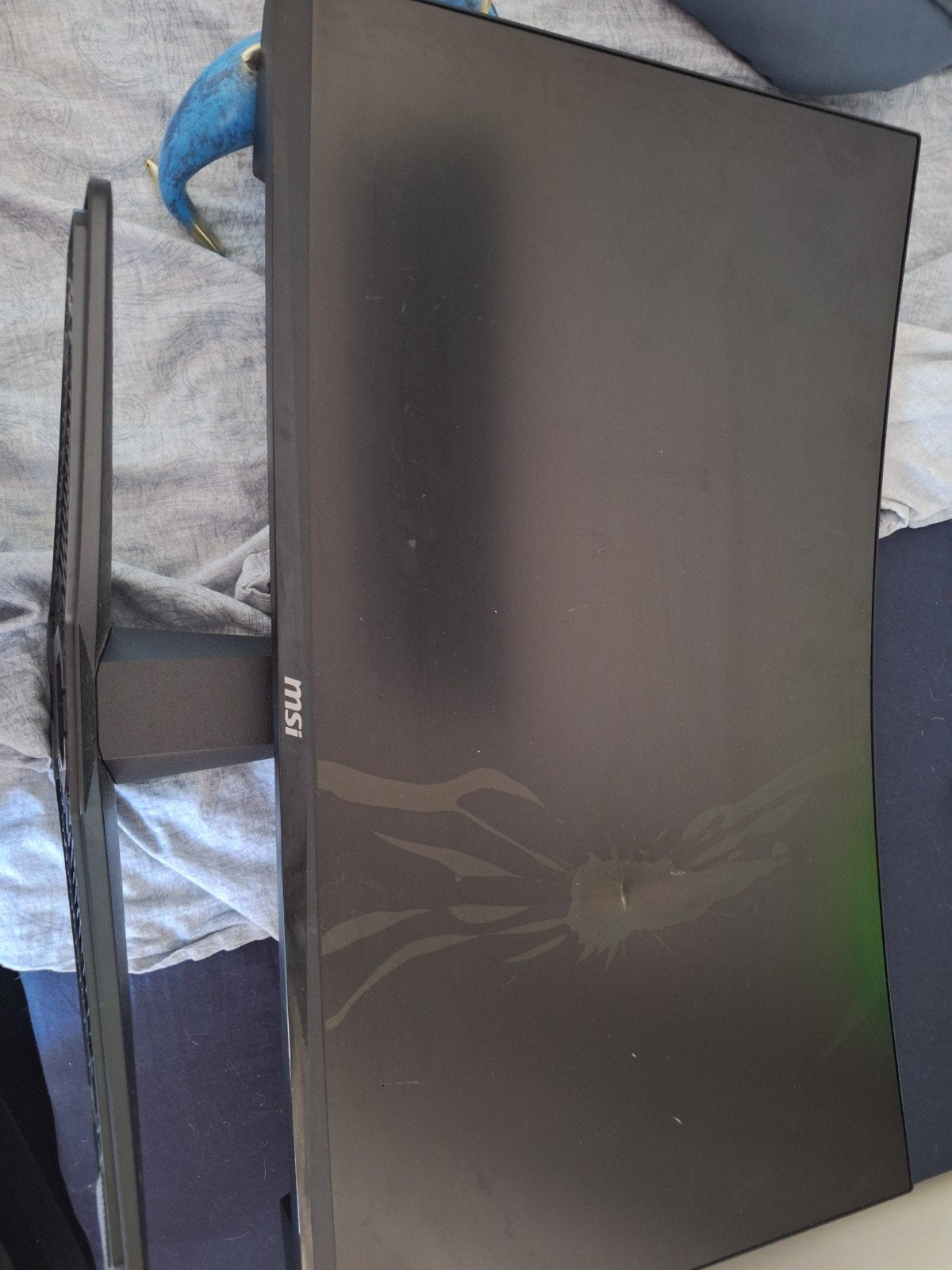 MSI Gaming Monitor 240Hz - Kapot Scherm, Computers en Software, Monitoren, HDMI, MSI, Hoofdtelefoonaansluiting, Niet werkend