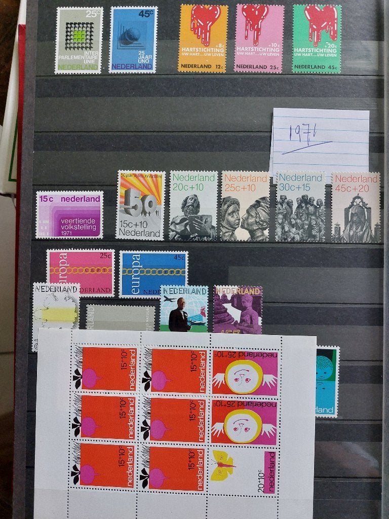 Nederland 1971, NVPH 984 tm 1001., Ophalen of Verzenden, Na 1940, Postfris