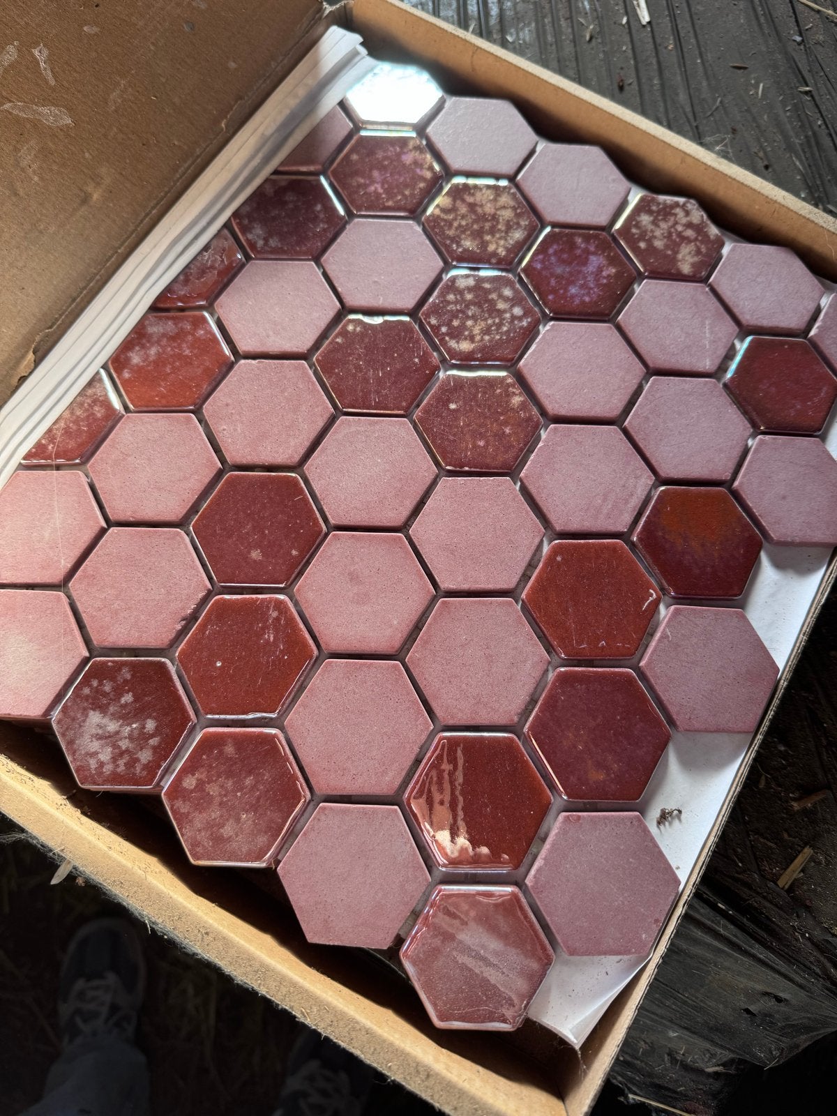 The Mosaic Factory Valencia Recycled Glas Wand Mozaïektegels, Ophalen, Overige materialen, Wandtegels, Nieuw