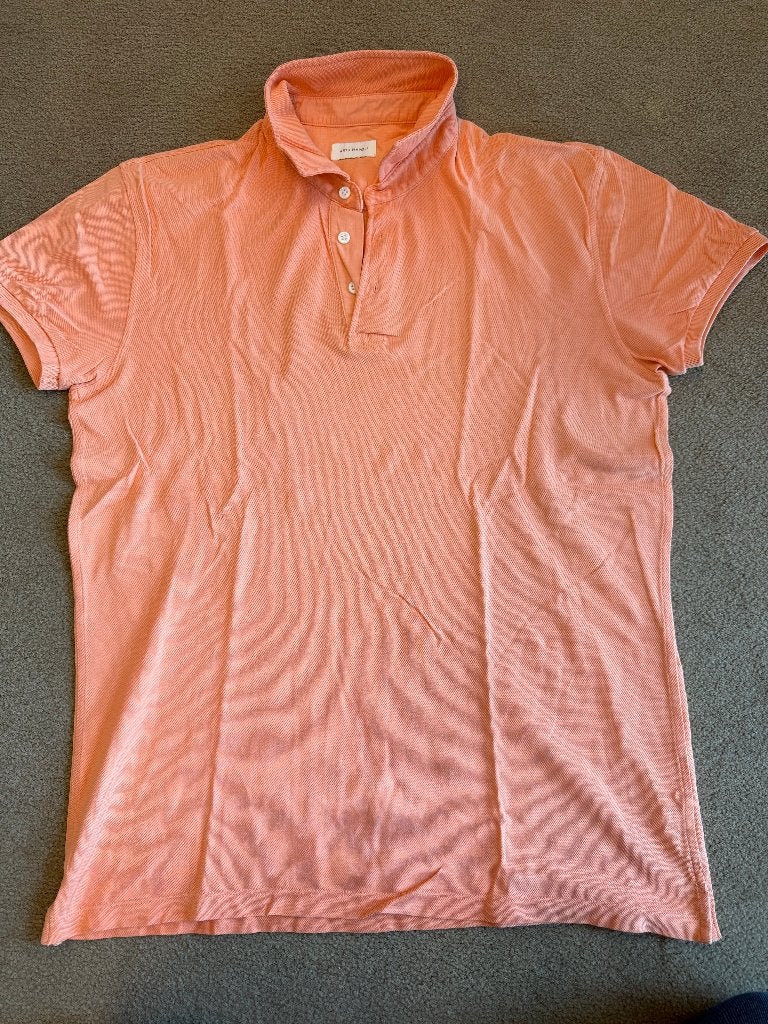 Artu Napoli Heren Polo, Large, Zalmkleurig, Maat 52/54 (L), Ophalen of Verzenden, Zo goed als nieuw, Artu Napoli
