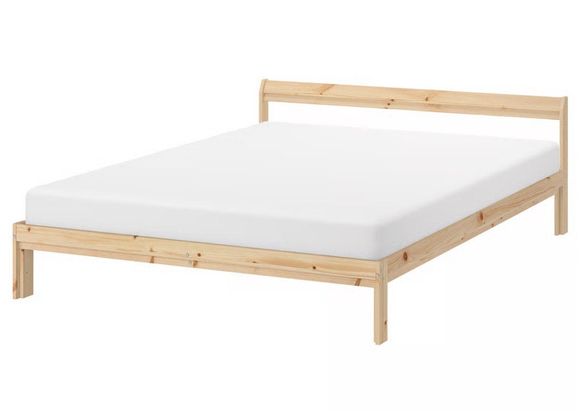 Ikea bed frame, Ophalen, Wit, Tweepersoons, 140 cm