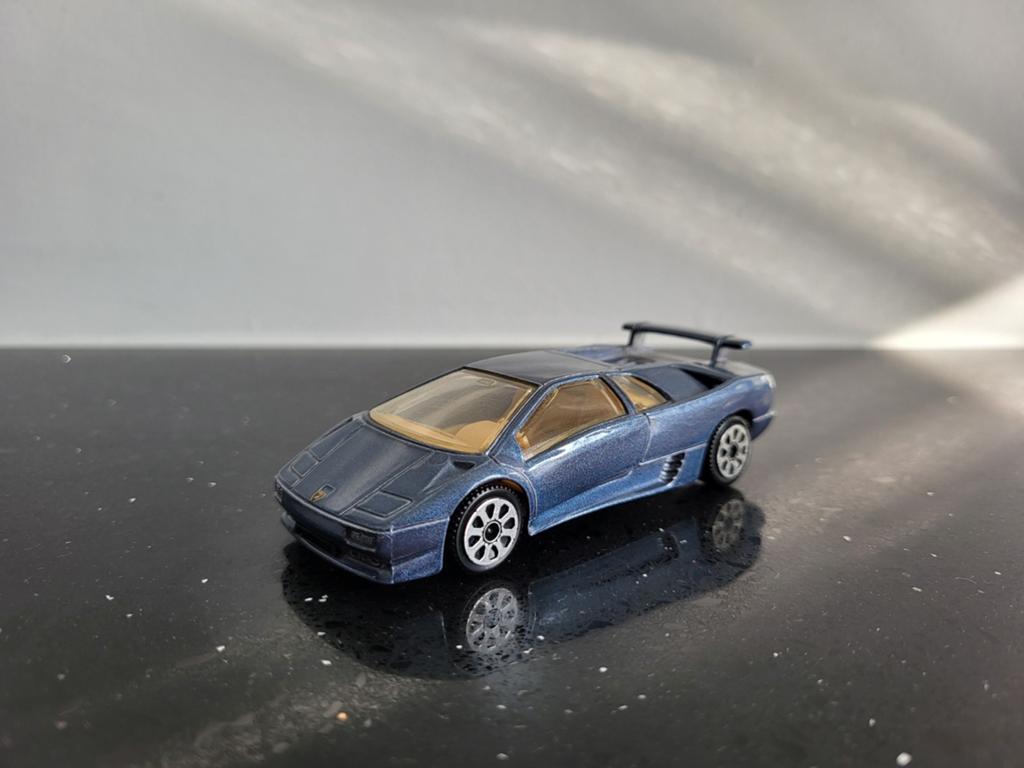 Lamborghini Diablo grijs 1/43 Bburago, Ophalen of Verzenden, Zo goed als nieuw, Auto, Overige merken