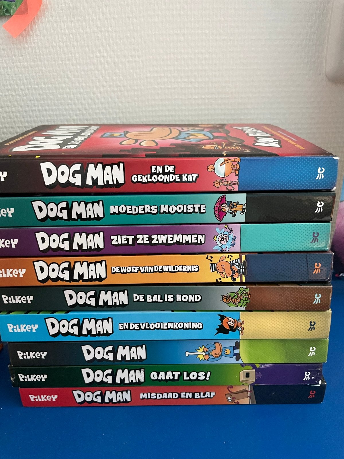 Dog Man boeken 9 stuks zeer nette staat!, Ophalen of Verzenden, Zo goed als nieuw, Fictie algemeen