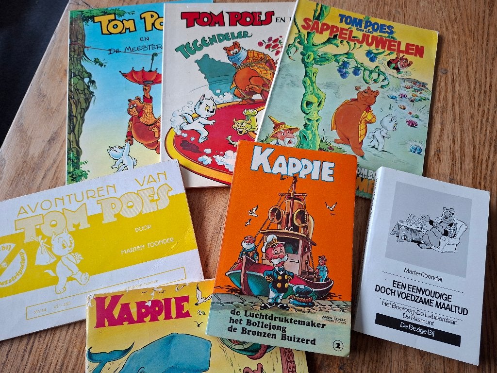 Tom Poes Bommel Toonder diversen 7x, ook los te koop ruil, Meerdere stripboeken, Ophalen of Verzenden, Gelezen, Marten Toonder