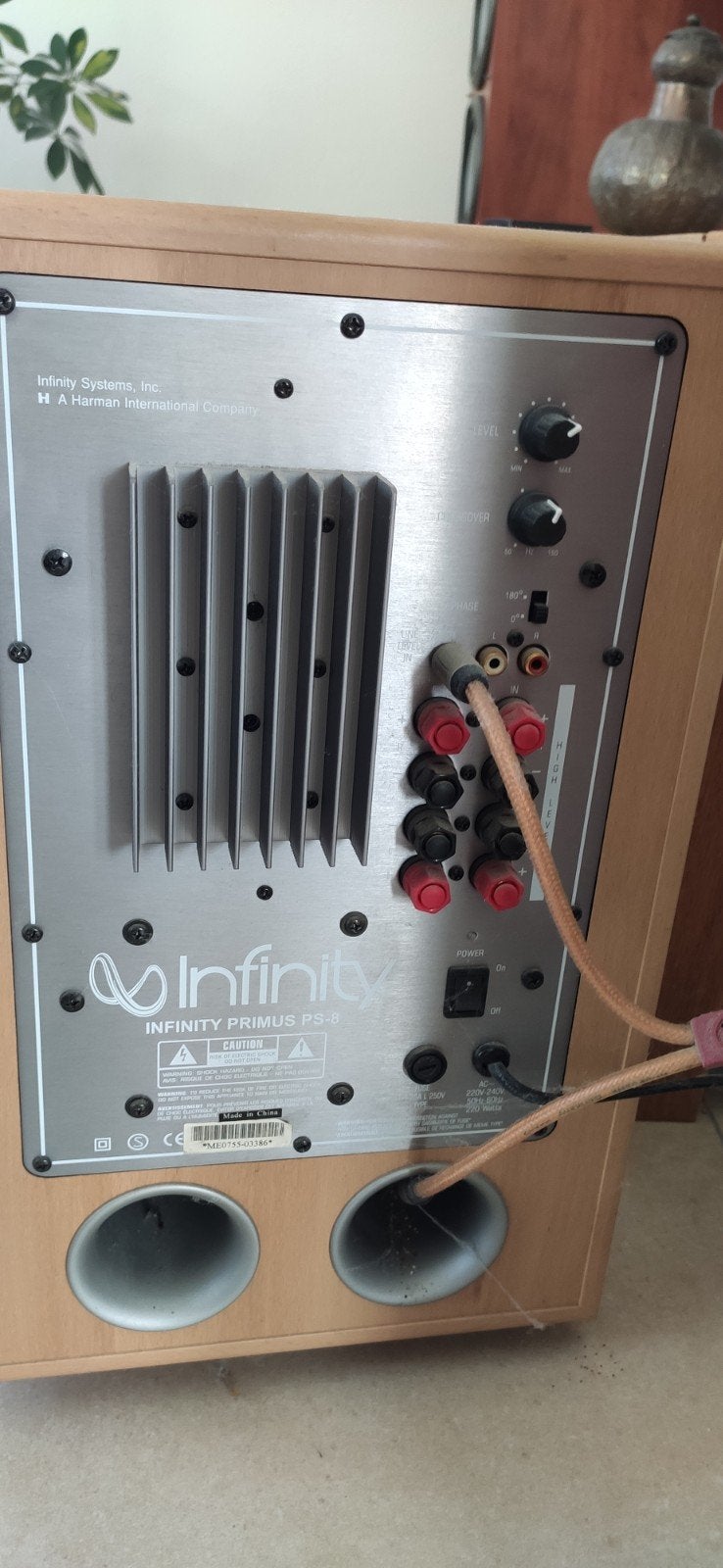 Infinity Primus PS-8 Subwoofer - Krachtige Bass, Audio, Tv en Foto, Ophalen, Subwoofer, Minder dan 60 watt, Basreflex