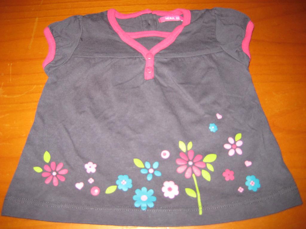 Shirt, 62, HEMA, Kinderen en Baby's, Babykleding | Maat 62, Ophalen of Verzenden, Zo goed als nieuw, Meisje, Shirtje of Longsleeve