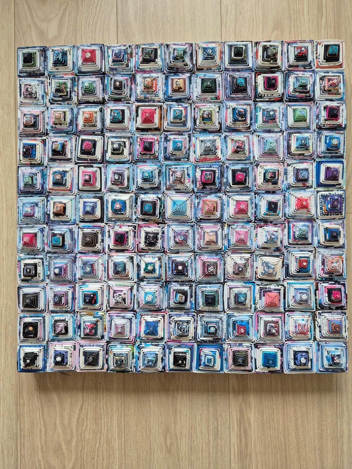 Papier kunstwerk, Antiek en Kunst, Kunst | Schilderijen | Abstract, Ophalen of Verzenden