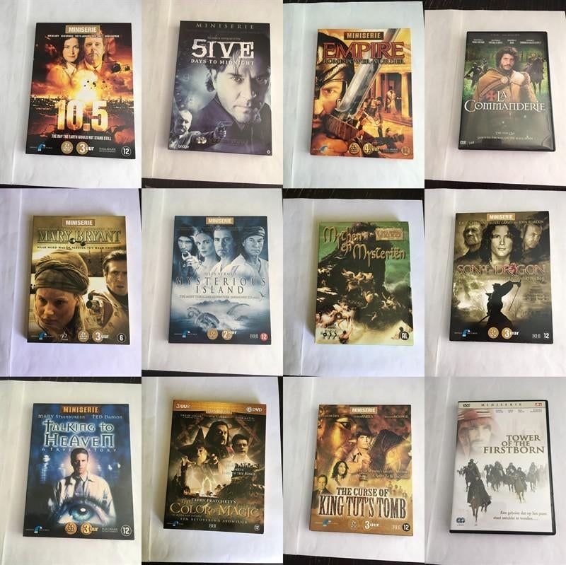 mini series dvd 12 stuks diverse OOK LOS TE KOOP, Alle leeftijden, Ophalen of Verzenden, Zo goed als nieuw