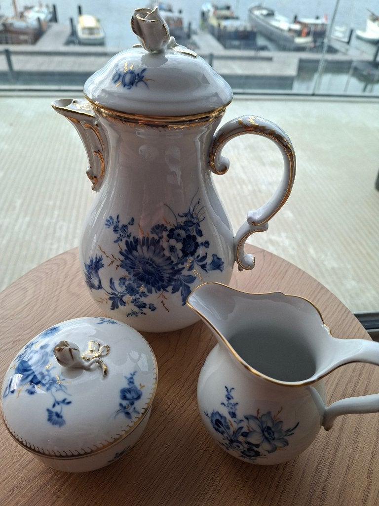Authentic Meissen Porcelain – 3-Piece Coffee Set, Ophalen of Verzenden